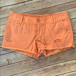 Mossimo Orange Denim Shorts